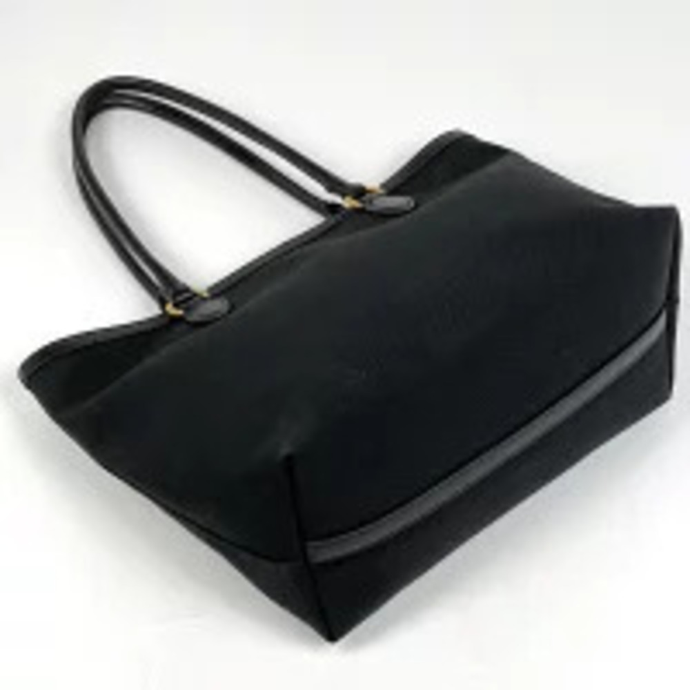 Prada Black Jacquard Nero Canvas Shoulder Bag Tote Black